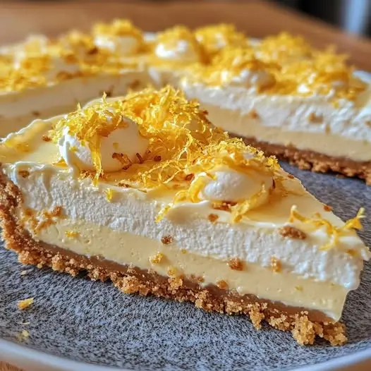 Délicieux Cheesecake Magique au Citron : Léger et Savoureux